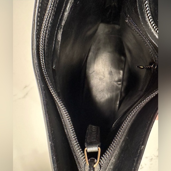 Gucci Black Calf Leather Shoulder Bag with Bamboo Handle + COA - Picture 14 of 16